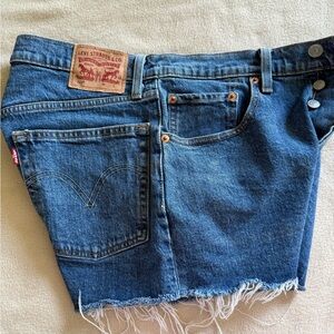 Levi's Blue Denim Cutoff Shorts